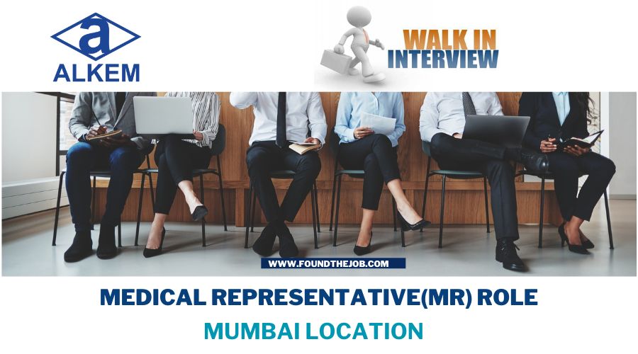 Alkem Walkin Drive 2024: Medical Representative(MR) | 5th October 2024