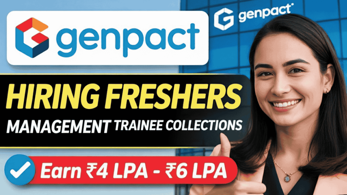 Genpact Management Trainee Collections Fresher