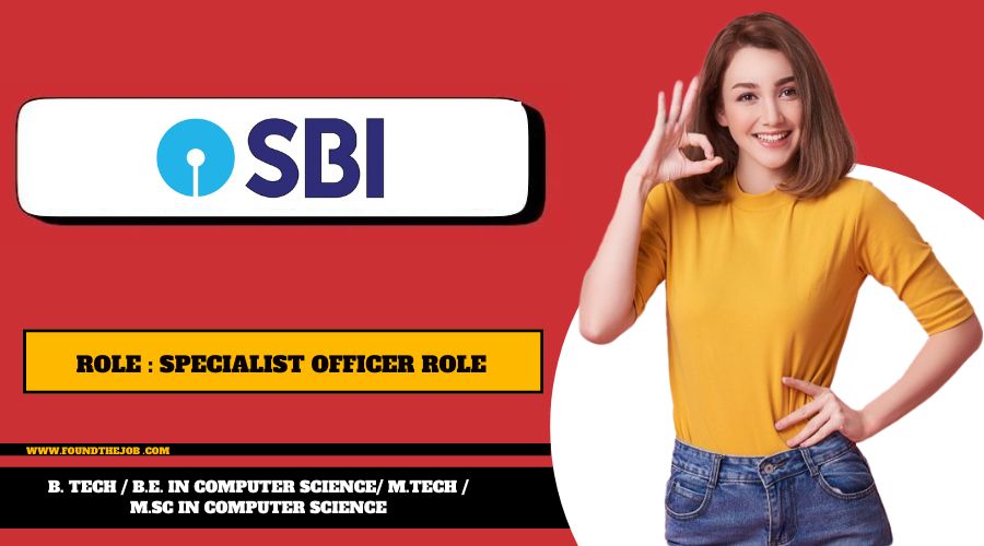 SBI Specialist Officer Recruitment 2024