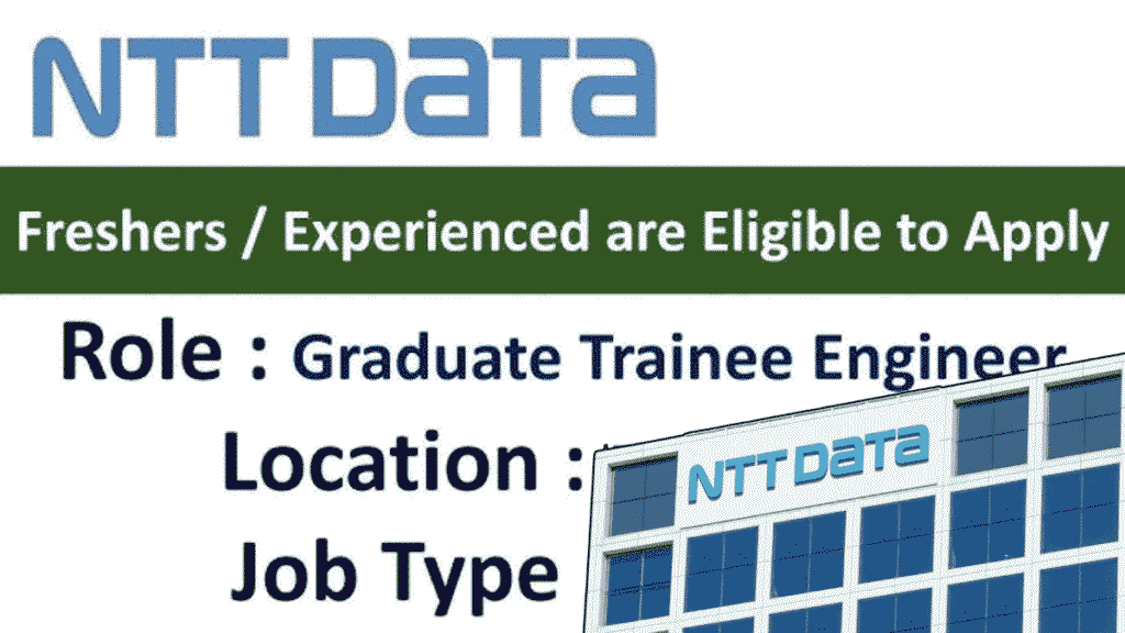 ntt fresher job