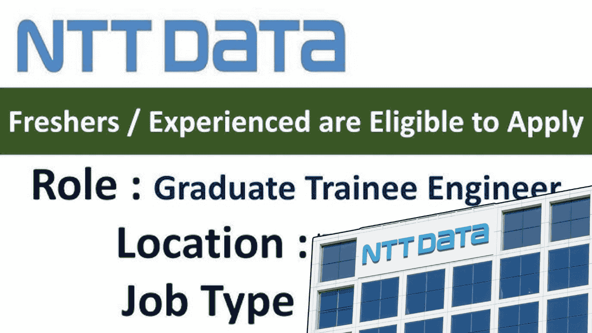 ntt fresher job