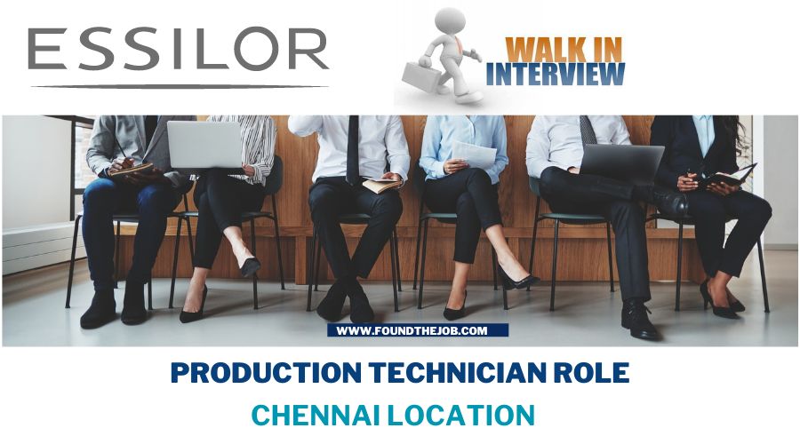 Walk-in Interviews at Essilor