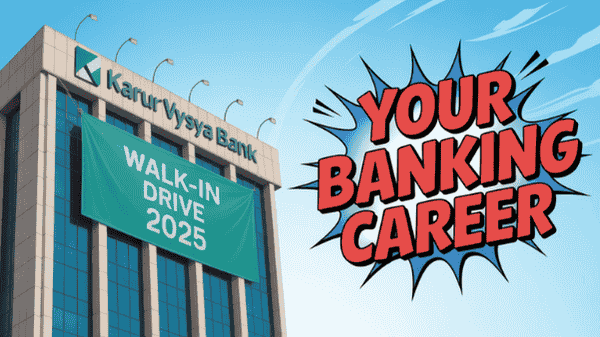 Karur Vysya Bank job Walkin Drive 2025 for BDEBDM