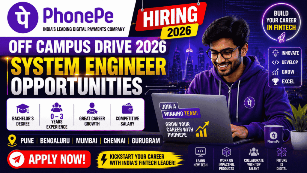 PhonePe Off Campus Drive 2026