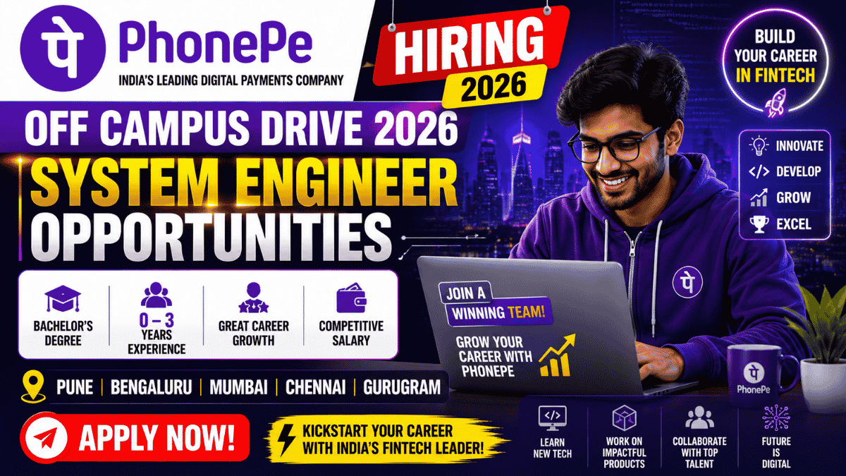 PhonePe Off Campus Drive 2026