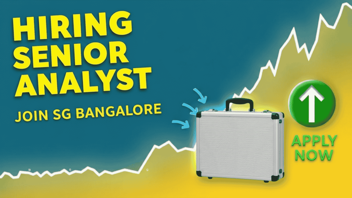 Societe Generale Hiring Senior Analyst in Bangalore