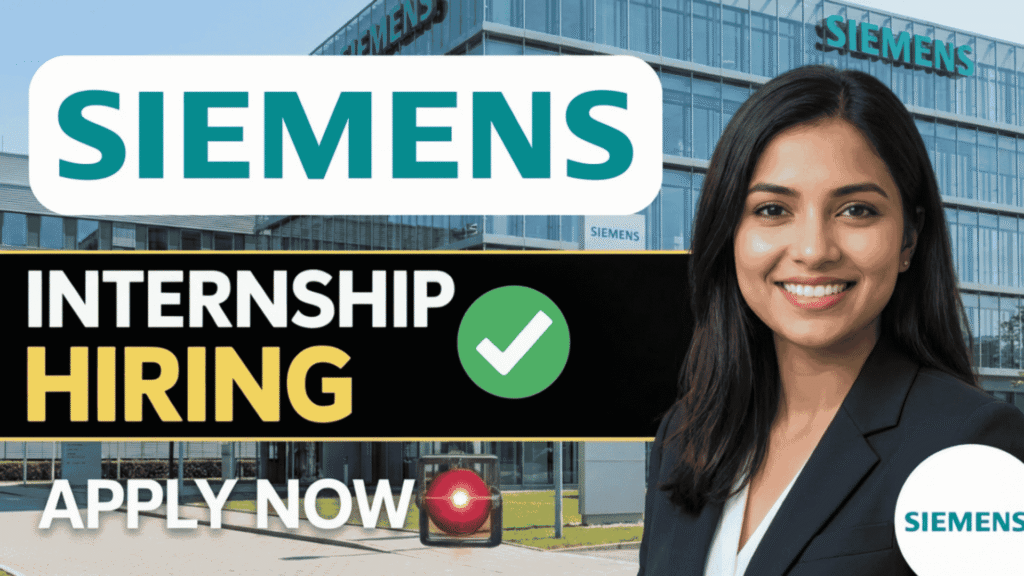 Technical Intern Opportunity at Siemens