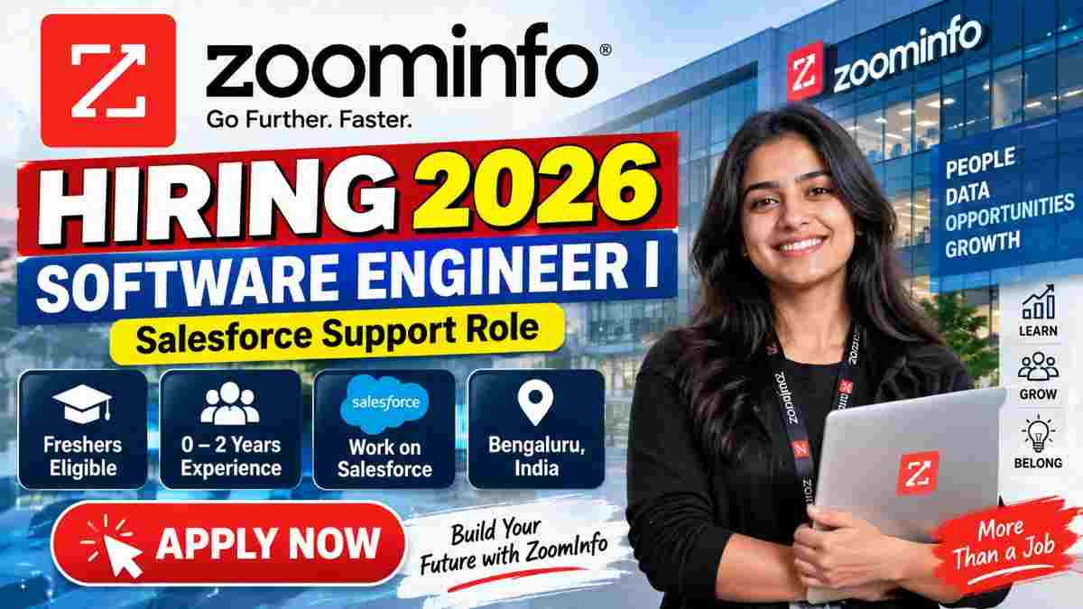 ZoomInfo Hiring 2026 – Software Engineer Support in India