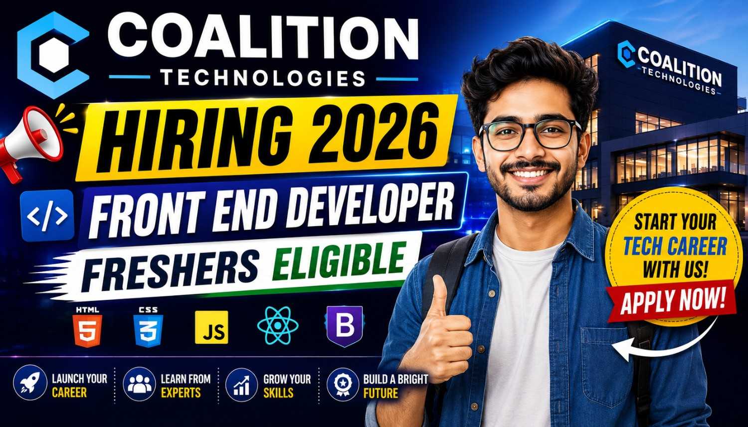 Coalition Technologies Hiring 2026 for Front End Developer Role