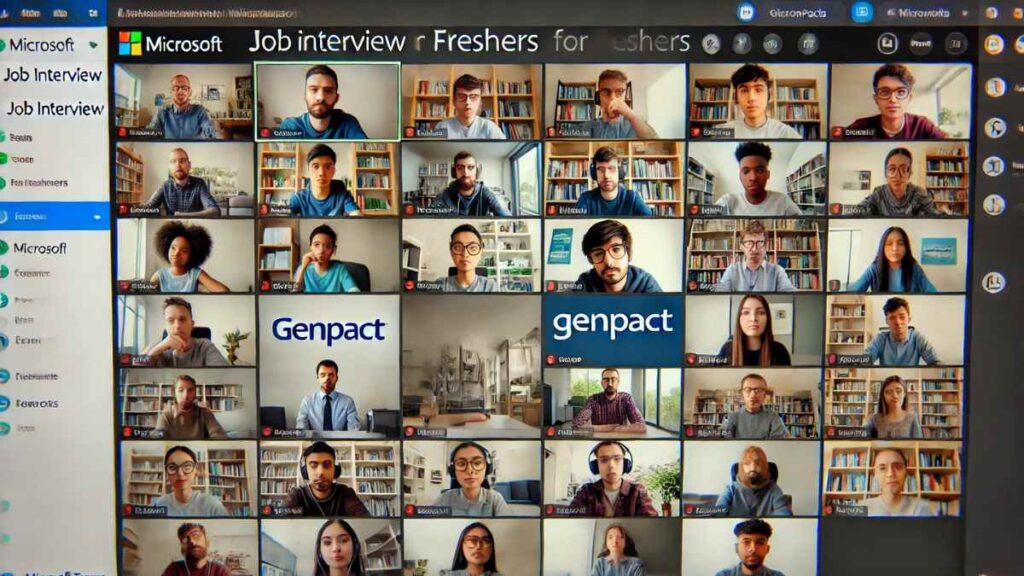 Genpact online interview for freshers
