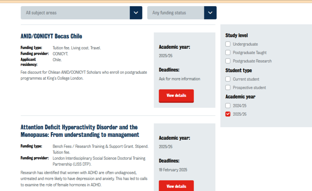 King’s College London Scholarships Complete List of Opportunities