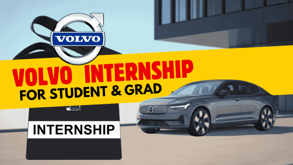 Volvo Summer Internship for freshers Graduate