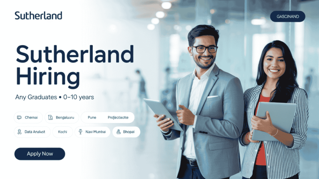 Sutherland Hiring Any Graduates for Multiple Roles