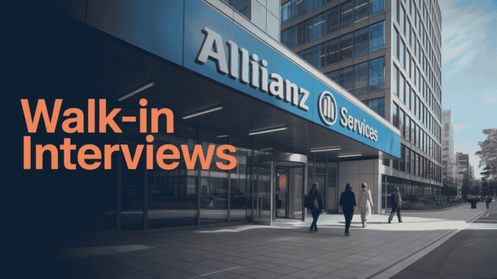 Allianz Services Walk-In Interviews
