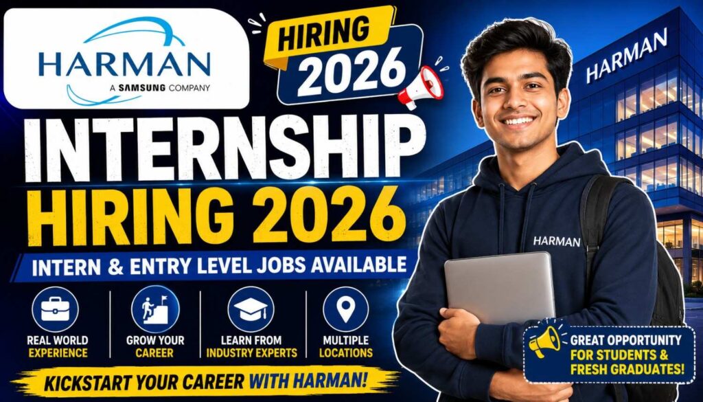 Harman Internship Hiring 2026