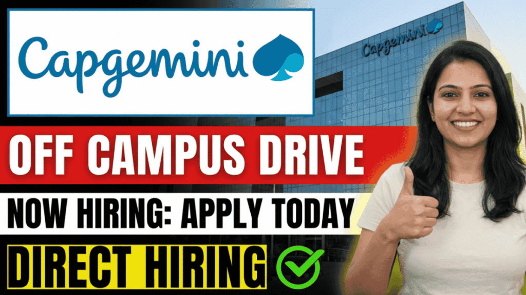 Capgemini New Hiring Announced Off Campus Drive
