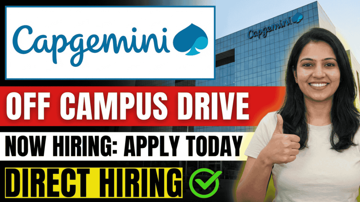 Capgemini New Hiring Announced Off Campus Drive