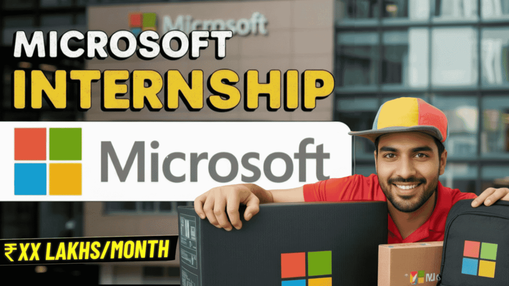 Internship Opportunity at Microsoft