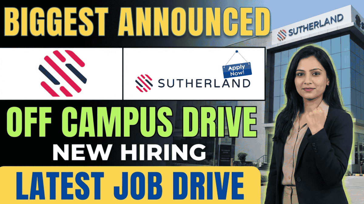 Sutherland Hiring Any Graduates for Multiple Roles