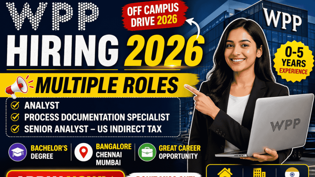 WPP Off Campus Hiring 2026