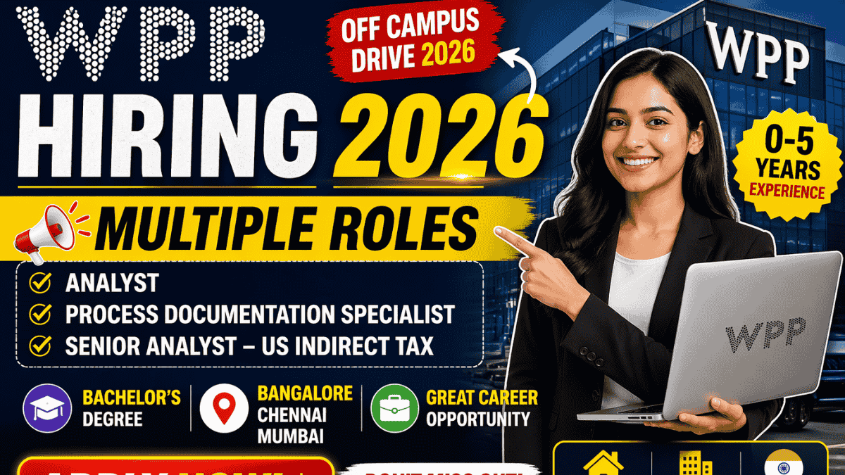 WPP Off Campus Hiring 2026