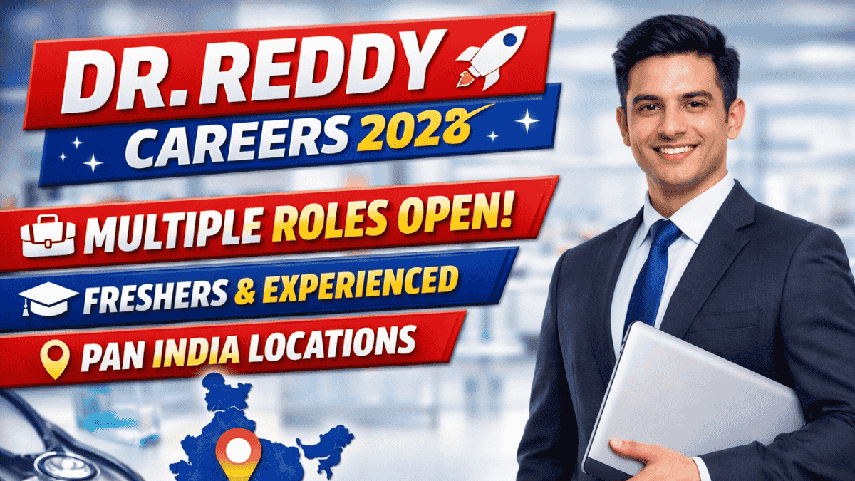 Dr. Reddy Careers 2026