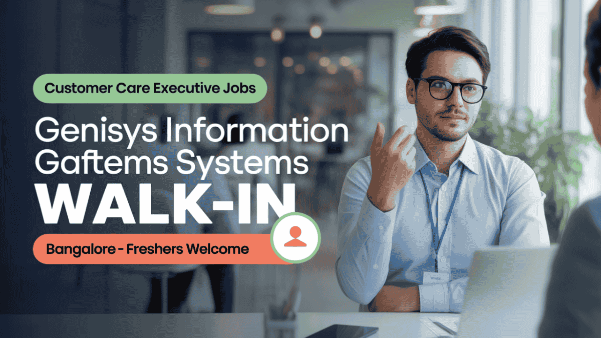 Genisys Information Systems Walk-In Interview
