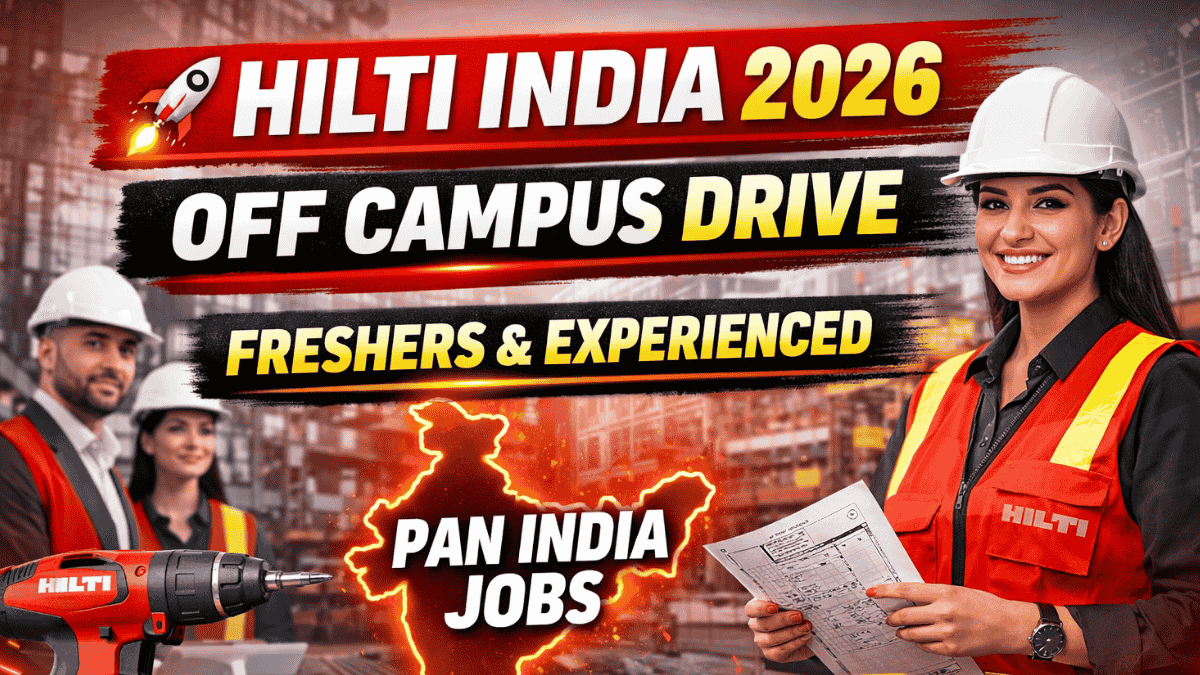 Hilti India Off Campus Drive 2026