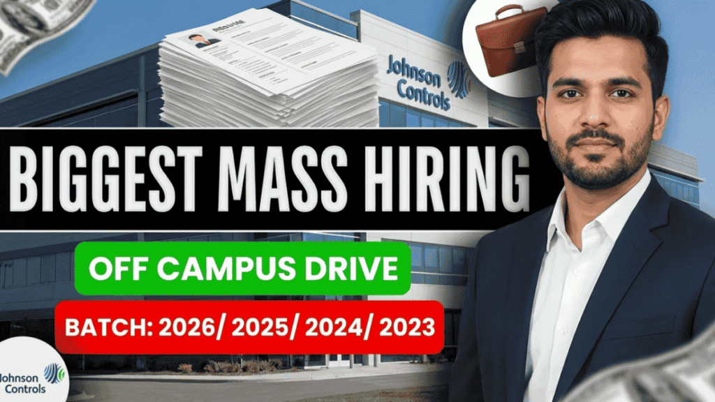 Johnson Controls Jobs for Freshers