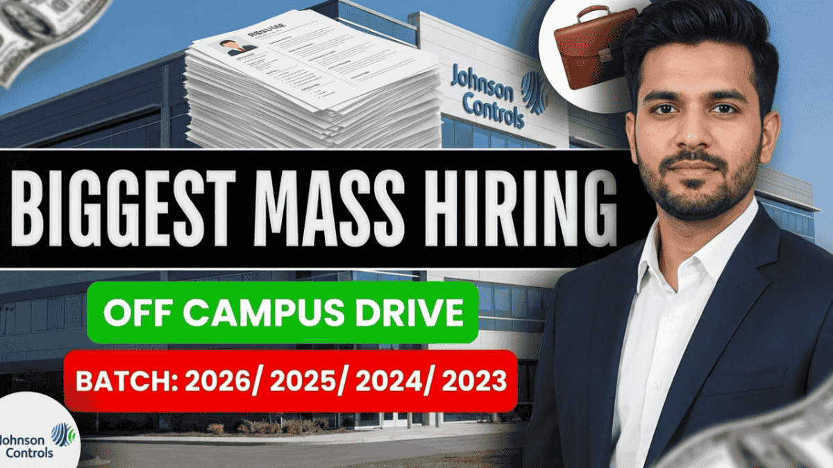 Johnson Controls Jobs for Freshers
