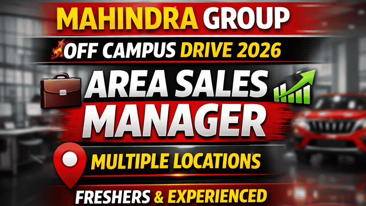 Mahindra Group Off Campus Drive