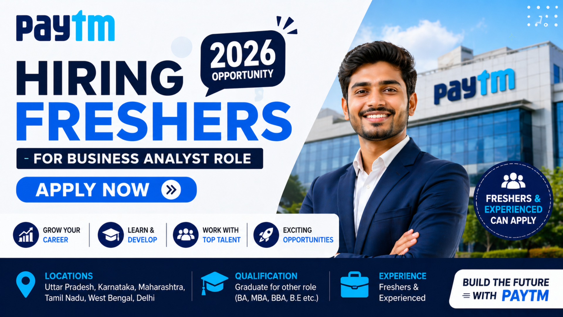 Paytm Hiring Freshers