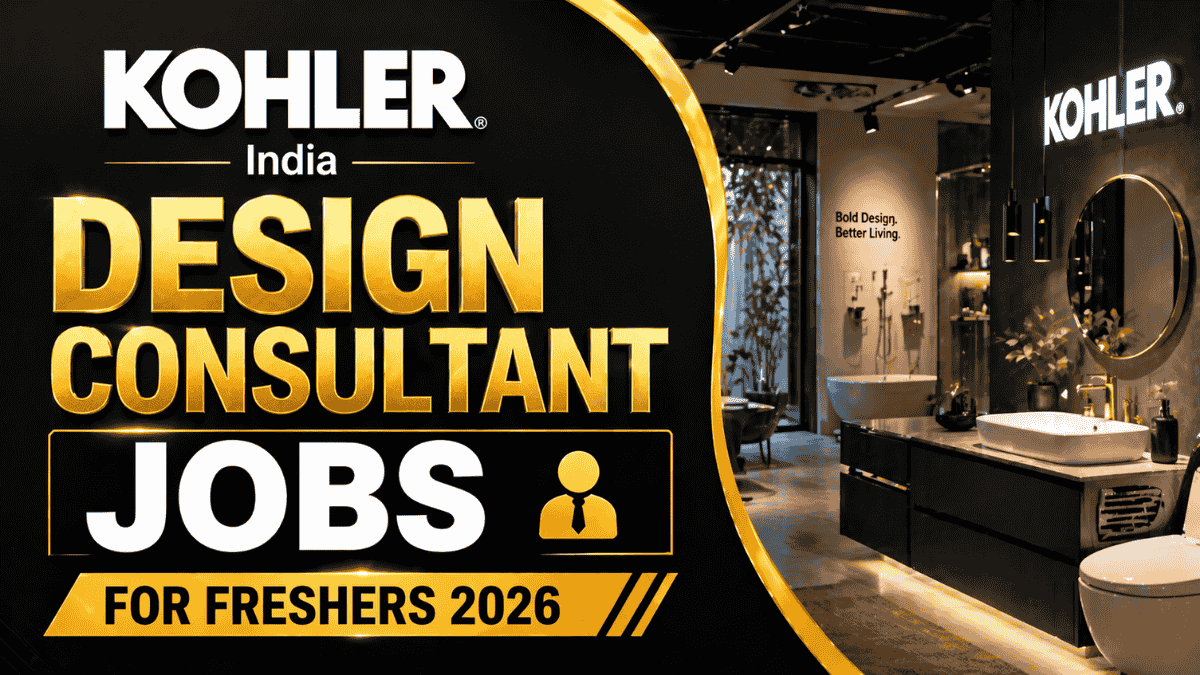 Kohler India Design Consultant Jobs for Freshers 2026