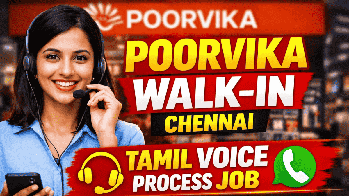 Poorvika Mobiles Walk in Interview