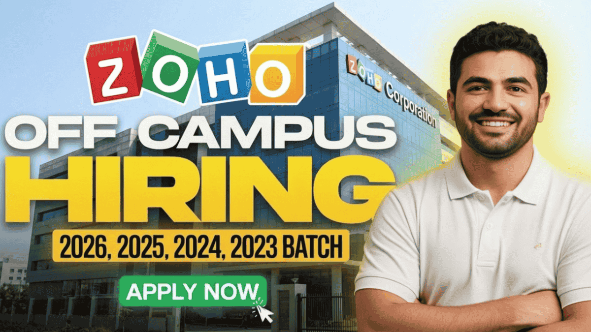 Zoho Off Campus Drive 2026 for Software Developer freshers