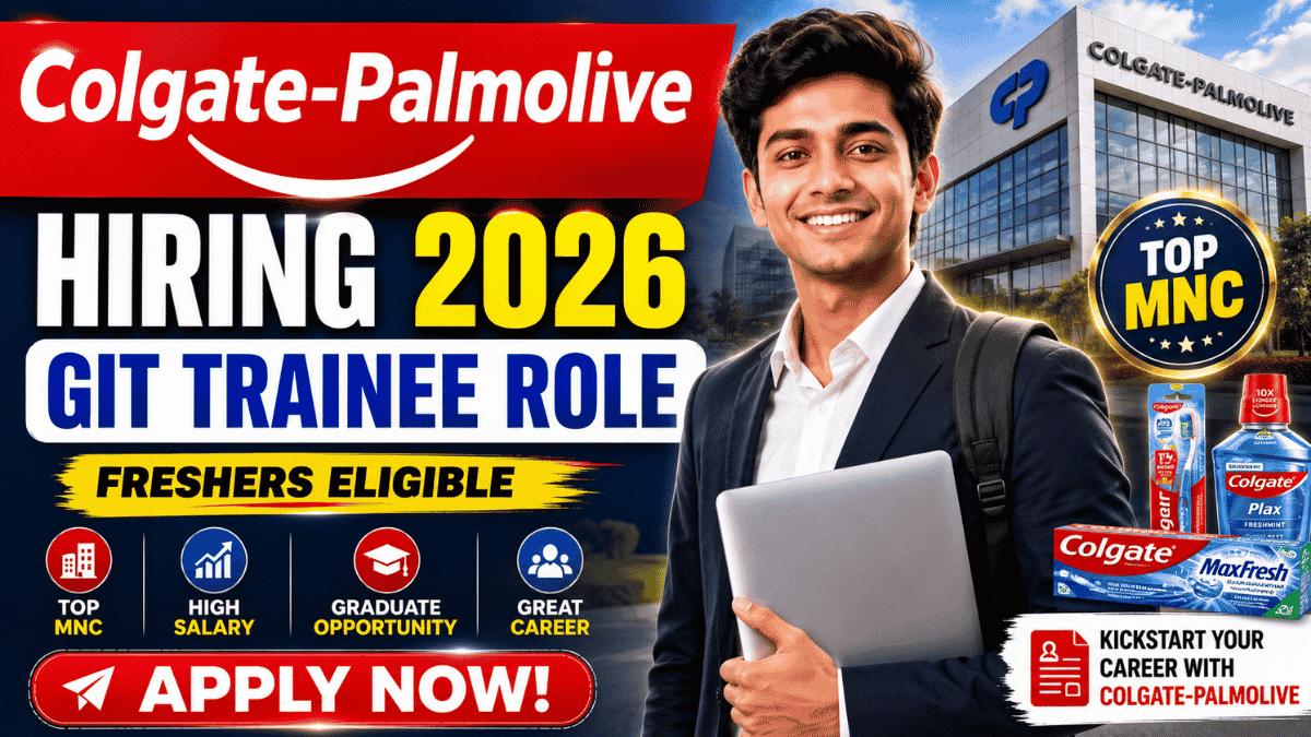 Colgate-Palmolive Hiring 2026 for GIT Trainee Role