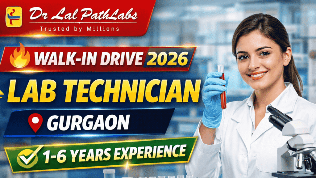 Dr Lal PathLabs Walk-in Drive 2026