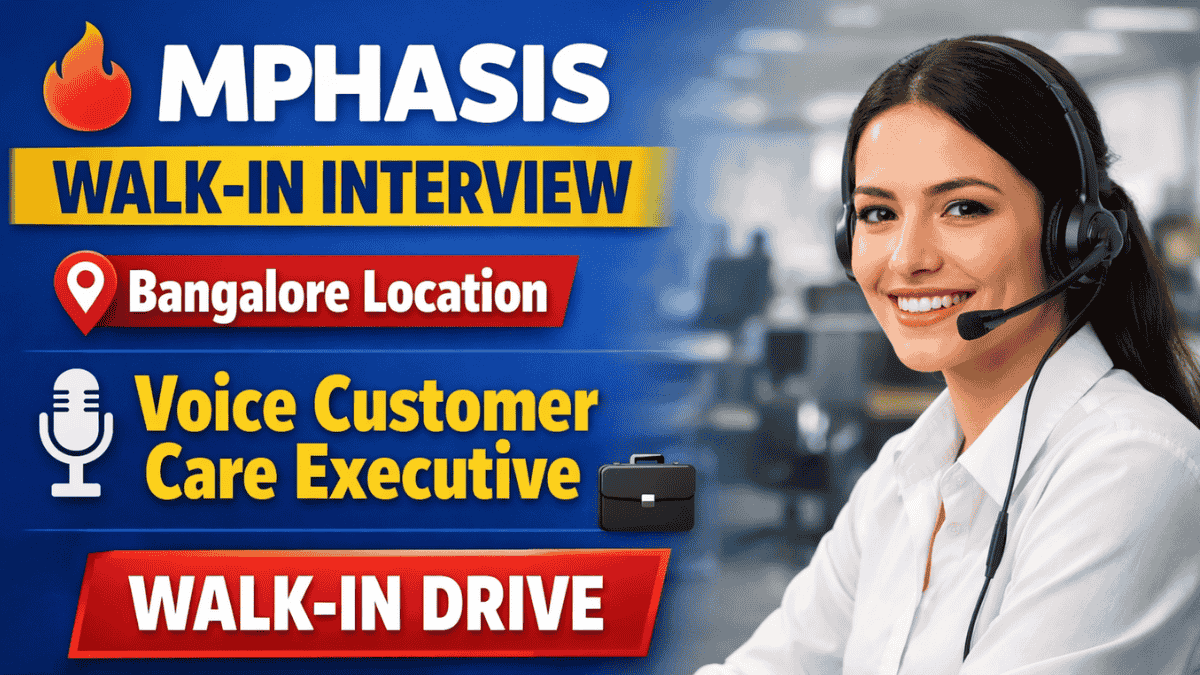 Mphasis Walk-In Interview
