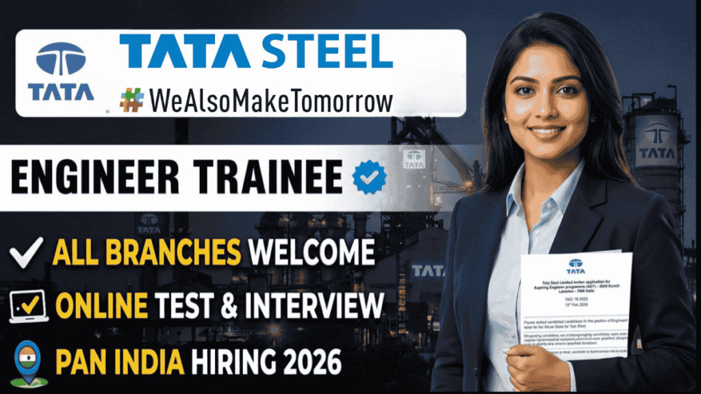 Tata Steel Aspiring Engineer Program me 2026