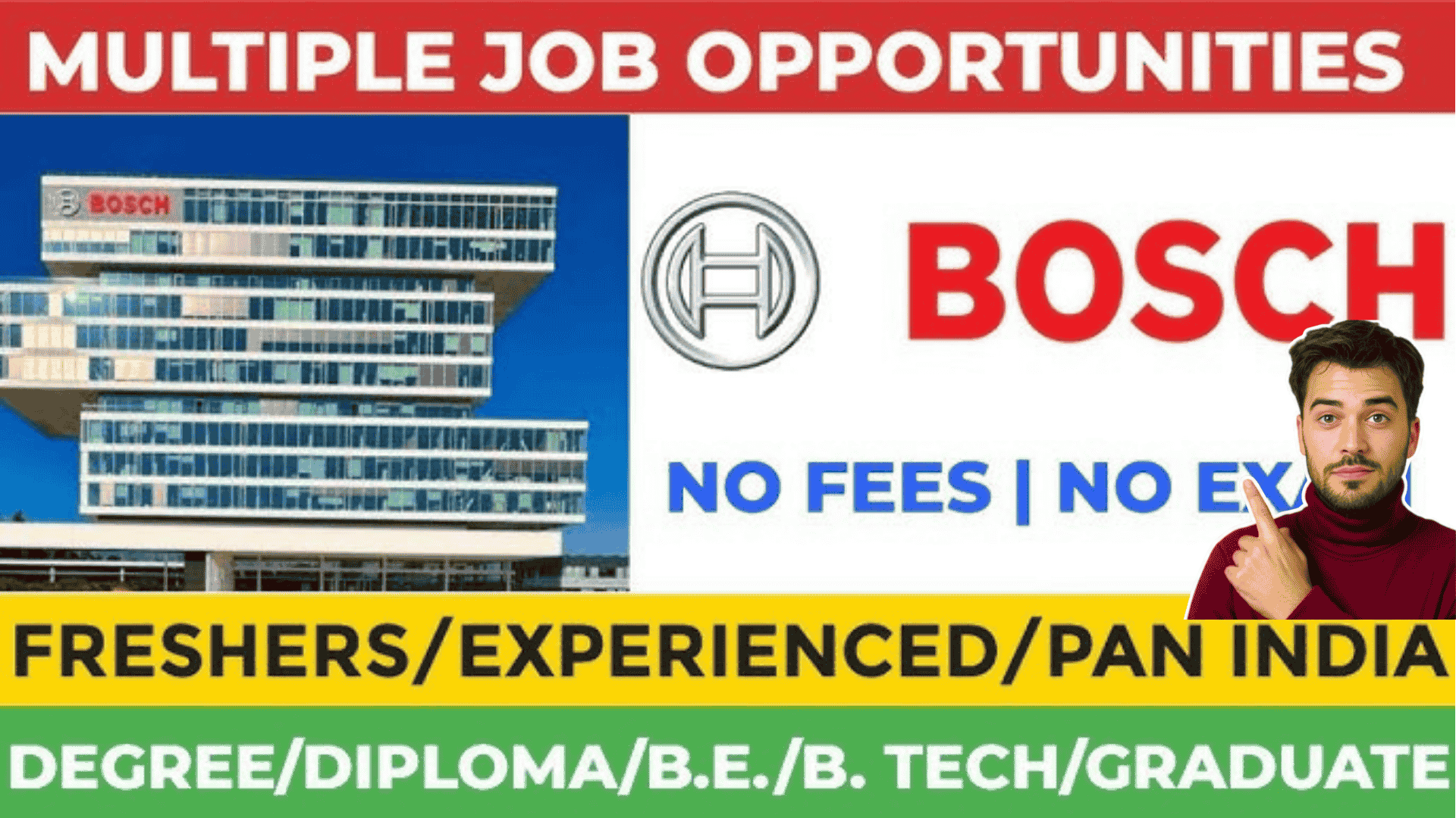 Bosch Hiring Freshers 2026 for Associate & Various Roles Across India