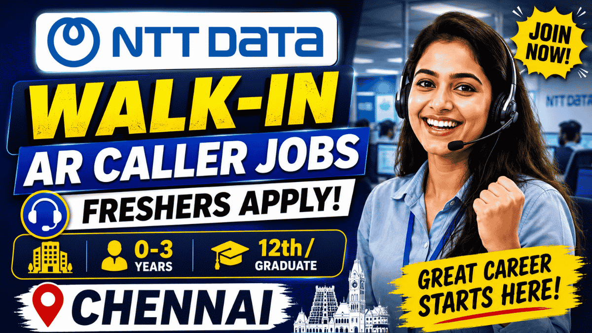 NTT DATA Walk-in Drive in Chennai