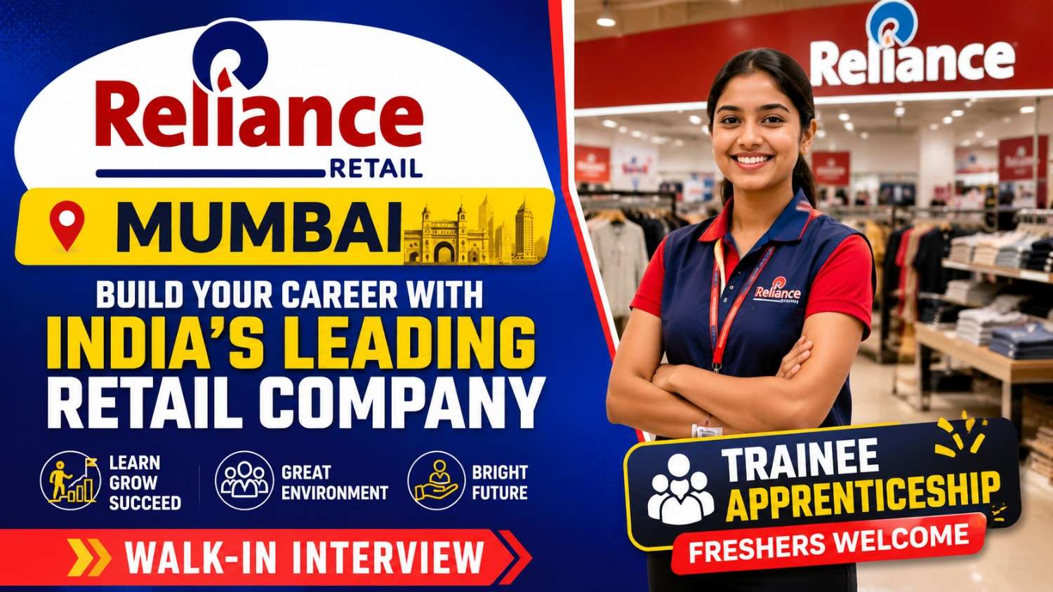 Reliance Retail Walk-in Interview