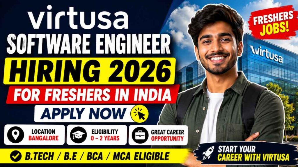 Virtusa Software Engineer Hiring 2026