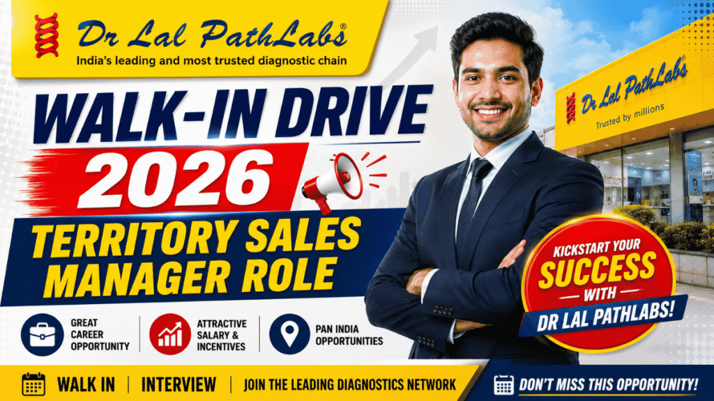 Dr Lal PathLabs Walk-in Drive 2026