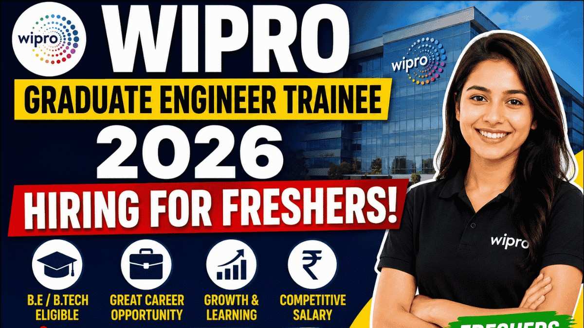 Wipro Graduate EngineerTrainee 2026 Hiring for Fresher