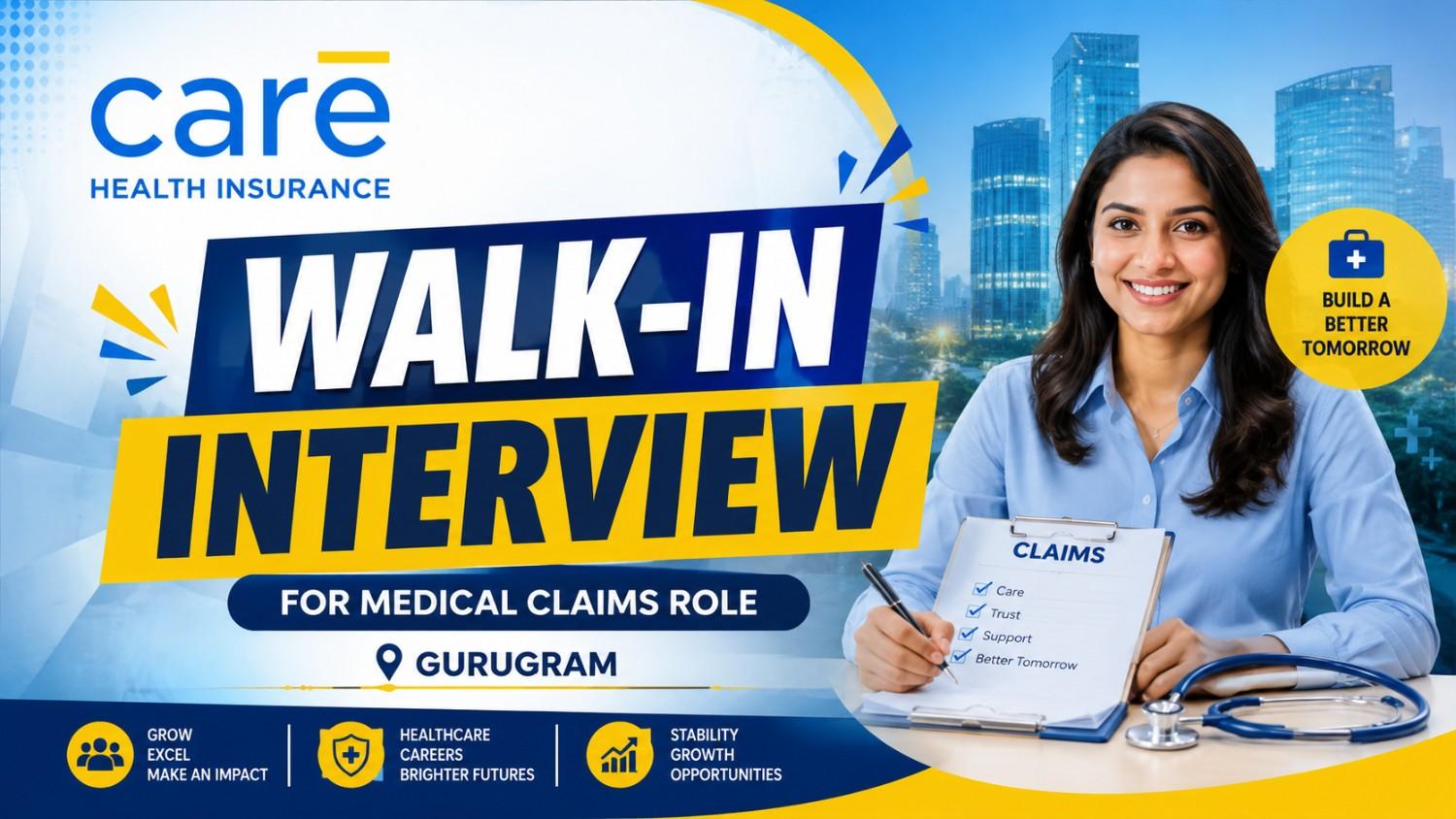 Care Health Insurance Walk-In Interview