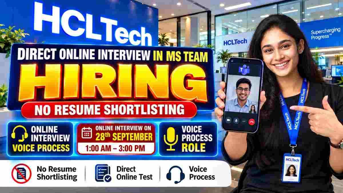 HCL Tech online interview